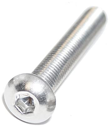 Flachrundkopfschrauben mit Innensechskant M5X12 15 Stück ISO 7380-1 A2 Edelstahl rostfrei Senkkopfschraube, Linsenkopfschraube