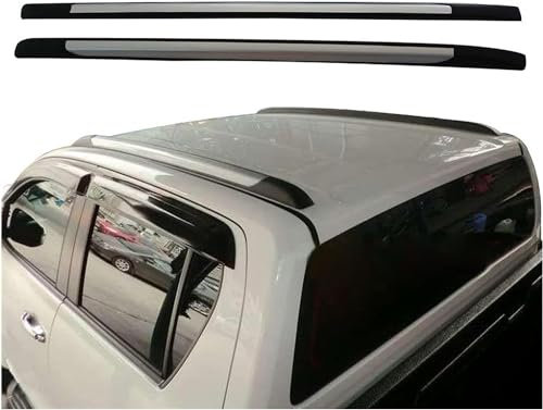 HIPATU 2 Stücke Auto Dachträger für Toyota Hilux Revo 2016-2020, Aluminium Auto Lastenträger Dachgepäckträger Dachreling Dachgepäckablage Relingträger ZubehöR