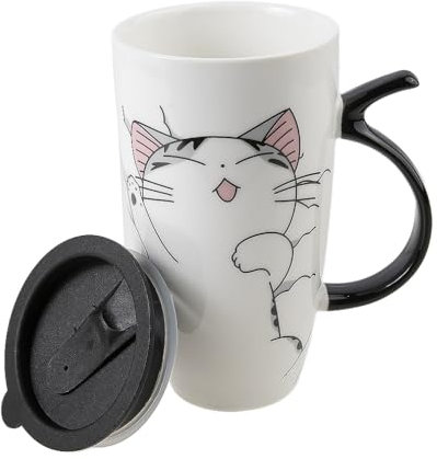 lachineuse MUG GEANT FUNNY CAT - Design Chat Kawaii - 600 ml