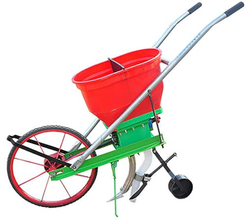 Seminatrice manuale a spinta per semina e fertilizzazione di precisione | Fioriera manuale per semi di mais, soia e verdure | Strumento di semina facile da usare