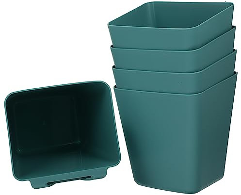 VILLFUL 5stücke Teiliges Hängendes Aufbewahrungskorb- Platzsparende Wandhalterung Für Küchenutensilien Badezimmer Büro Und Garten Vielseitig Nutzbare Utility Cart Accessoires Grün