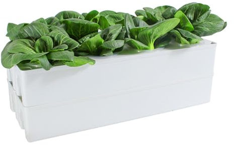 Hydrokultur-Anzuchtset, 8 Pflanzplätze, Gartenpflanzsystem, Hydrokultur-Anzuchtsystem, skalierbarer Blumentopf, für drinnen und draußen, für Gemüse, Blumen, Kräuter und Sukkulenten