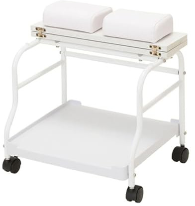 Chariot de pédicure portable avec repose-pieds, station de pédicure sur roulettes pour meubles de manucure, spa et table de massage pour salon de beauté ou bain de pieds