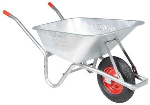 Gecheer Brouette 90 L 150 kg en acier galvanisé et plastique, P4013467
