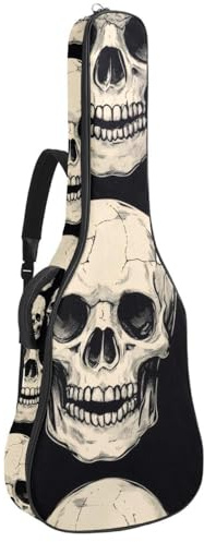 Nahtlose gepolsterte Gitarrentasche mit Lama-Alpaka-Tiermuster, schützende Akustikgitarre, Gigbag für E-Bass, Konzertgitarre, Mehrfarbig 04, 42.9x16.9x4.7 in, Lässiger Tagesrucksack