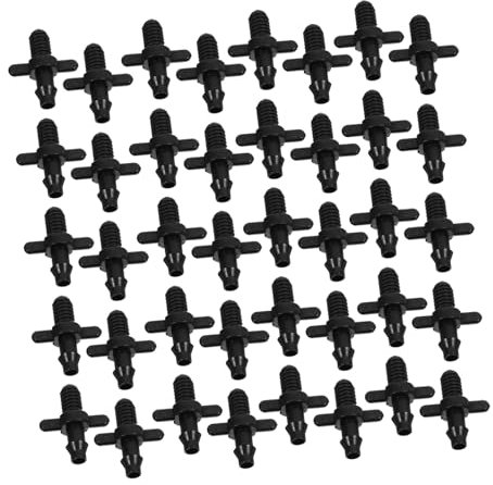 HANABASS 100pezzi Kit di Raccordi per Irrigazione Goccia da Connettori Barbed per Tubo da Giardino Facile Installazione Resistente e Versatile per Orti e Piante Vaso