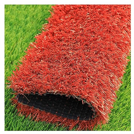 Kunstrasenmatte für den Außenbereich, Garten, realistischer Rasenteppich mit Drainagelöchern, langlebige Kunstrasenrollen, 100 x 200 cm