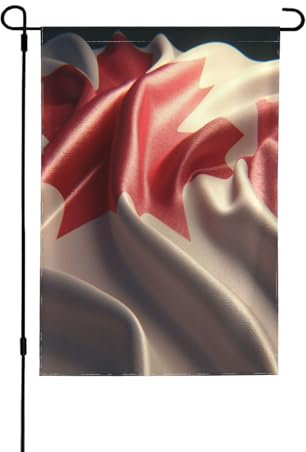 Dekorative doppelseitige Flagge in Rot und Weiß, Gartenbanner, perfekt für Innen- und Außenbereich, erhältlich in zwei Größen