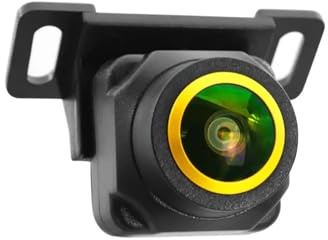 CQJJXKYC Aide au stationnement Caméra de recul 720p 170 degrés Fisheye, Objectif doré, Compatible avec Android DVD Caméra de Sauvegarde