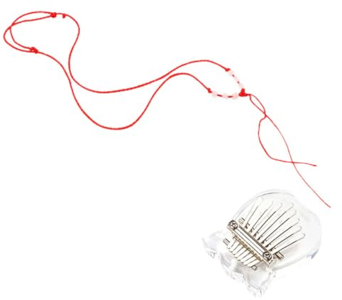 LOLIPPYY Klavier für Anfänger Erwachsene Daumenklavier aus Acryl mit 8 Tasten Tragbare Kleiner Kalimba für Party und Performance Delikates Design