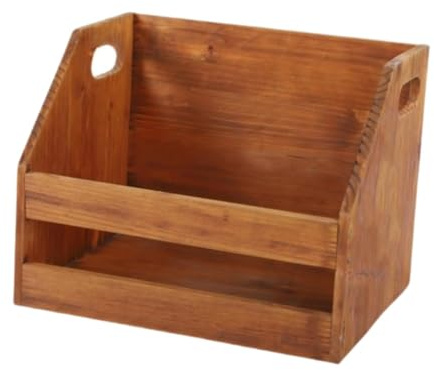 Oshhni Caisse en Bois pour disques, Magazines, Organiseur de Bureau, boîte de Rangement pour Albums, CD, Albums, pour Bureau