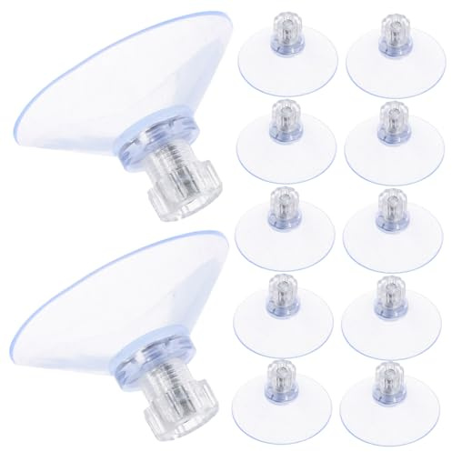 Ciieeo 20 Pièces Ventouses avec Vis et Écrous Transparentes Ventouses pour Table Verre Salle de Bain Fenêtre Voiture Fixation Stable et Réutilisable