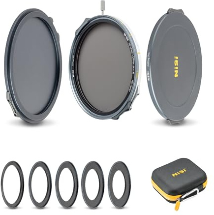 NiSi JetMag Pro 67MAG True Color 1–5 Stops VND Magnetfilter Kit | Inkl. Magnetfilter 1-5 Blenden VND Filter, 52, 55, 58, 62, 67mmAdapterring