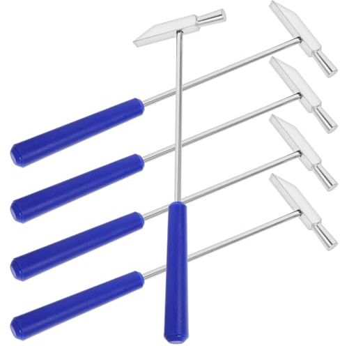 Veemoon 5 pezzi Mini Martello da Campeggio Piccolo e Leggero con Impugnatura Antiscivolo Martello per Tende Resistente e Multifunzione Attrezzatura Pratica per Outdoor e Sopravvivenza