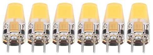 Eujgoov Ampoule LED GY6.35, Matériau en Silicone, Ampoule Blanche Lumière du Jour à intensité Variable, 500 Lm pour Lustres, Plafonniers, Lampes d'armoire et de Table