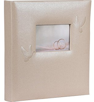 Henzo 2210216 Hochzeitsalbum Perle Fotoalbum, Champagne, 28 x 30.5 x 3.5 cm