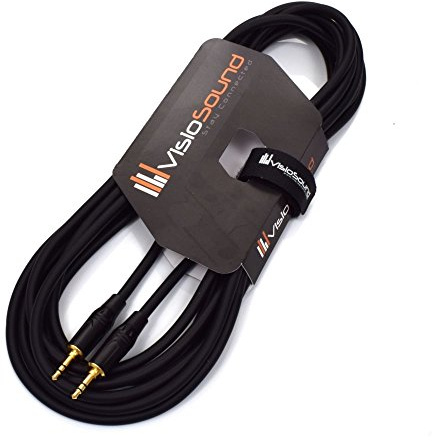 3.5mm Stereo Mini Jack to Jack AUX Lead / Audio Auxiliary Cable (Black, 5m) | Noiseless OFC Audio Signal Cable for MP3, Car, DJ, Hi-Fi, Stage & Studio / 4 Colours