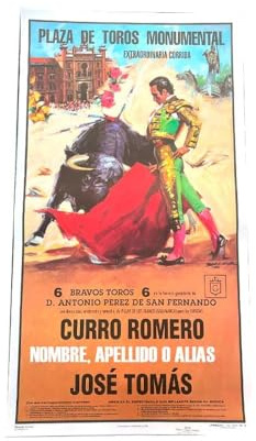 Cartel de toros con un nombre personalizable