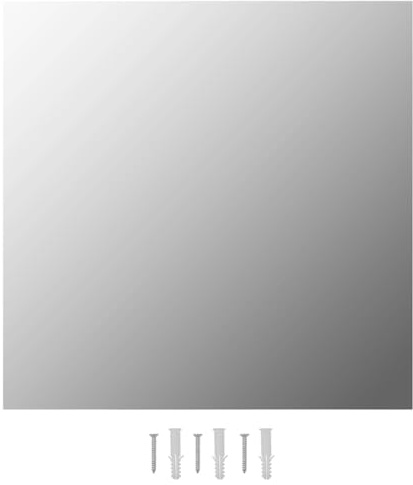 vidaXL Wandspiegel 60 x 60 cm Quadratisch Glas