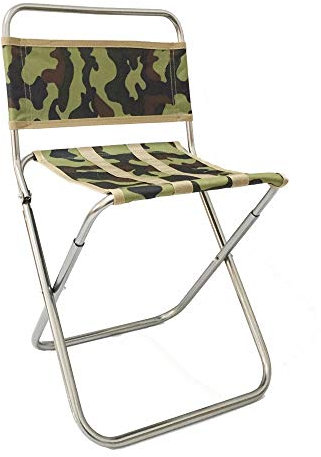 ChengBeautiful Klappstuhl Leichte Aluminium Material Klappstuhl Tragbare Camping Hocker Stuhl Im Freien Zum Angeln Im Freien (Color : Green)