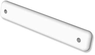 INTERDECO Bleistäbchen und Bleistreifen, aus Metall, Weiß, Gardinenbeschwerung und Bleigewicht als Saumeinlage für Gardinen und Vorhänge, 25 g pro Stück, Typ 5102013, 8 Stück