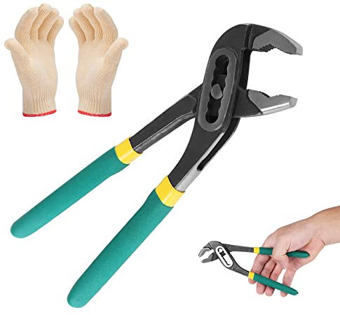 Pinze Per Impianti Idraulici, Pinze per Pompe Dell'acqua Regolabili, 10 Pollici, Adatte per Dadi, Bulloni, Pompe e Tubi, Nonché per Riparazioni Domestiche di Base.