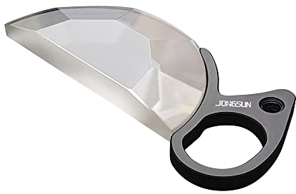JONGSUN 79mm Handheld Spezialeffektfilter, Halbrunder Kaleidoskop Prisma, Optischer Glasfilter für Kameraobjektiv Zubehör (79mm)