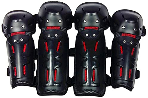 Ronyme 2 Paar Knieschoner Ellbogenschoner für Reiten, Motorräder, Motocross Skaten