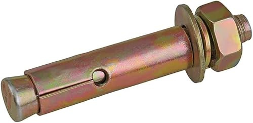 Dehnschrauben,Externe Dehnschraube Dehnschraube Spannung Explosionsschraube Explosionsschraube M6 M8 M10 M12 4 STÜCKE Ankerbolzen (Länge : 70mm, Größe : M10) (Color : 60mm, Size : M12)