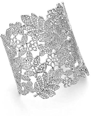 Personalisierter Armreif Für Frauen, Übertrieben, Aushöhlen, Blätter Und Blumen, Große, Weit Geöffnete Armreifen Für Frauen, Aushöhlen, Punk, Glatt, Poliert, Armreif, Handgelenkschmuck Für