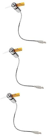 OSALADI 3stücke Usb Mini Lüfter Mit -uhr Und Temperaturanzeige Tragbarer Usb-flexibler Für Pc Laptop Büro Und Reisen Kompakt Leicht Und Praktisch Für Täglichen Gebrauch