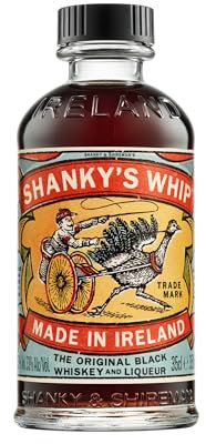 Shanky's Whip 350mL - Liquore Irlandese al Whiskey, Gusto Cremoso di Caramello e Vaniglia, Liquore Dolce da Dessert, Facile da Bere, Perfetto per Cocktail e Regalo