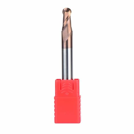 2pc/Lots R0.5-R6.0 Tungsten Steel End Mills Ball Nose Head Milling Cutters 2F HRC55 Spiral Bit Milling Cutter Tools Router bits(R5-10-100)
