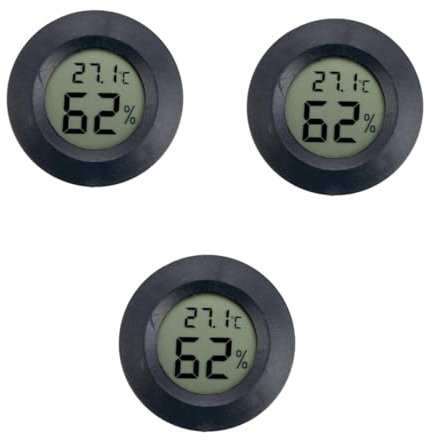 HANABASS 3 Stück Lcd Feuchtigkeitstemperaturmesser Lcd Hygrothermograph Mini Hygrothermograph