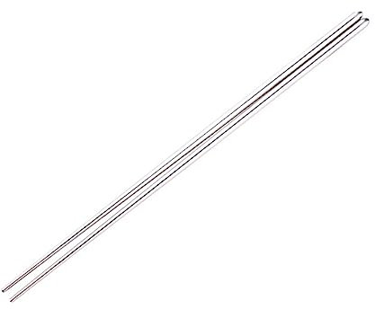 PRETYZOOM 1 Par De Palillos Chinos De Acero Inoxidable 14 Pulgadas Largos Para Cocinar Fideos