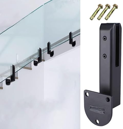 WDJBPSH Poteau Garde Corps Verre Pince Montage Latéral Acier Inoxydable Clamp de Clôture, Panneaux de Verre Embouts pour Balcon/Piscine/Plage/Escalier Balustrade, avec Raccords À Vis(Pack of 20)