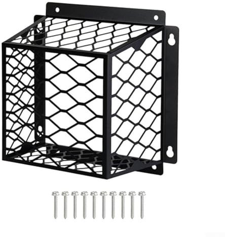 Grille d'aération anti-oiseaux en acier pour système d'échappement - Protection contre les petits animaux - Pour l'intérieur et l'extérieur (noir)