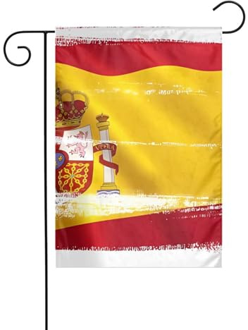 HYTTER Bandiera della Spagna Stampa Bandiera Giardino Cortile Decorazione 30,5 x 45,7 cm per Giardino Terrazza Balcone