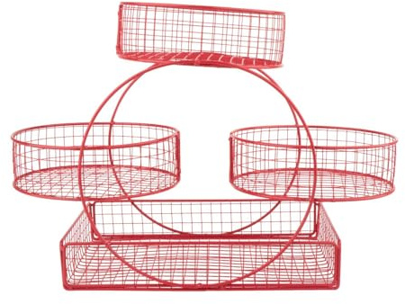 SiaBiced de 3 Capas, Frutero Rústico Multiusos, Estante para Encimera de Cocina