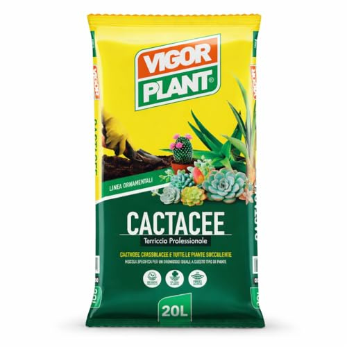 40 Litri di Terriccio per Cactacee e Piante Grasse – Substrato Drenante con Pomice Calibrata, Torba Irlandese e Concime NPK Pronto Effetto