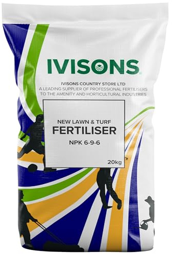 Ivisons Pre Seed Granular Fertiliser 6-9-6 | Feed For New & Established Lawns and Turf | Provides Soil With Essential Nutrients To Establish Strong Roots | Aids Seed Germination | Covers 40m2… (20KG)