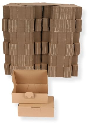600 St. Maxibriefkarton 160 x 110 x 50 mm DIN A6 braun Warensendung Faltkarton, Warenpost, Klappdeckelkarton