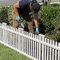 Zippity Outdoor Products ZP19056 No Dig Roger Rabbit Garden Fence (3 Pack), White