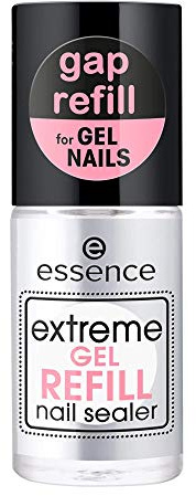 essence extreme GEL refill nail sealer, Nagellack, transparent, fixierend, reparierend, glättend, glänzend, transluzent, gelig, ohne Aceton, vegan, Mikroplastik Partikel frei (8ml)