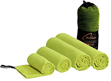 Schwar Textilien Microfaser Handtuch Duschtuch Badetuch Strandtuch Reisehandtuch 5 Farben Farbe Grün Größe 80x160 cm
