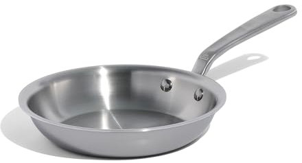 Made In Cookware - Padella in Acciaio Inossidabile da 20,32 cm - Prodotto negli Stati Uniti d'America - Rivestimento in Acciaio Inossidabile a 5 Strati - Pentole Professionali