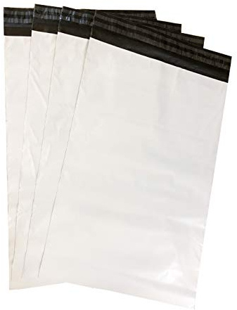 GOODWAY 100 Stück Versandbeutel Weiß │ 50 x 70 cm │ Robuste, Wasserfeste Versandtaschen für Sicheren Versand