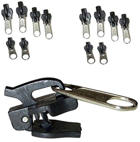 Generic 6 Stück Universal Instant Fix Zipper Repair Kit Ersatz Zip Slider Zähne Reißverschlüsse Deft Design