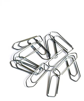 Alevar Lot de 100 trombones en acier, clips format 33 mm n° 4, clip moyen de bureau