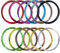 12 Colors 60m/196.8ft Aluminum Craft Wire 1mm Coloured Alumina Round Wire Bendable Metal Craft Wire for Crafting DIY Floral Making Metal Art Crafts Bicycle Motorcycle Modeling Weaving Bonsai